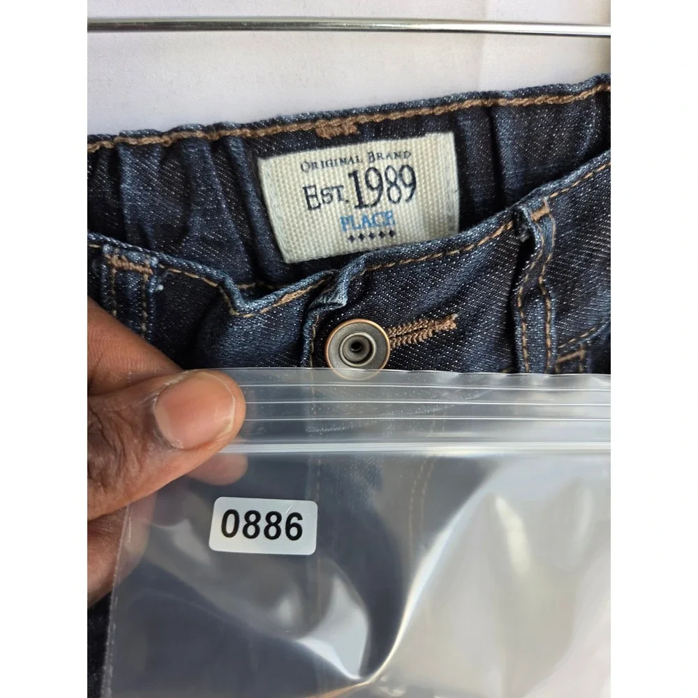 The Children's Place Bootcut Jeans Boys Blue Dark Wash Regular Mid Bootcut